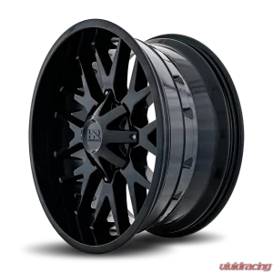 Hardrock Offroad Affliction Aluminum Wheel 22x10 5x127/139.7 -19 87 Gloss Black - Image 3