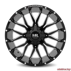 Hardrock Offroad Affliction Aluminum Wheel 22x10 5x127/139.7 -19 87 Gloss Black Milled - Image 1