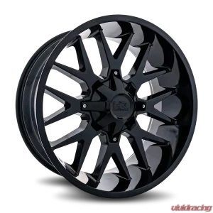 Hardrock Offroad Affliction Aluminum Wheel 22x10 5x150 | 5x139.7 | 5x5.5 -19 110.3 Gloss Black - Image 2