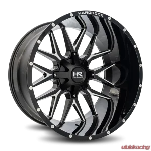 Hardrock Offroad Affliction Aluminum Wheel 24x14 Blank -76 87 Gloss Black Milled - Image 2