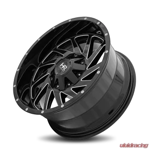 Hardrock Offroad Crusher Aluminum Wheel 20x10 8x170 -19 125.2 Gloss Black Milled - Image 4