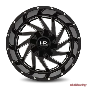 Hardrock Offroad Crusher Aluminum Wheel 20x12 5x127/139.7 -44 87 Gloss Black Milled - Image 1
