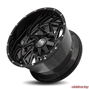 Hardrock Offroad Crusher Aluminum Wheel 20x12 5x127/139.7 -44 87 Gloss Black Milled - Image 4