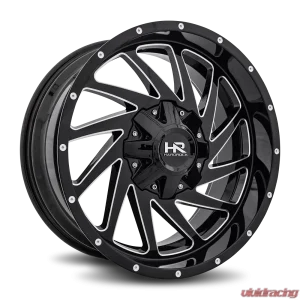 Hardrock Offroad Crusher Aluminum Wheel 20x9 6x120/139.7 0 78.1 Gloss Black Milled - Image 2