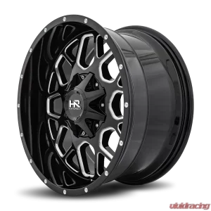 Hardrock Offroad Gunner Aluminum Wheel 20x10 6x135/139.7 -19 108 Gloss Black Milled - Image 3