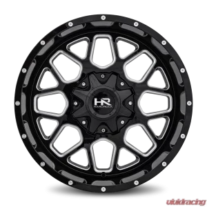 Hardrock Offroad Gunner Aluminum Wheel 20x10 5x127/139.7 -19 87 Gloss Black Milled - Image 1