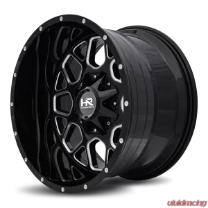 Hardrock Offroad Gunner Aluminum Wheel 20x12 6x135/139.7 -44 108 Gloss Black Milled - Image 3