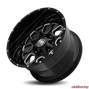 Hardrock Offroad Gunner Aluminum Wheel 20x12 6x135/139.7 -44 108 Gloss Black Milled - Image 4