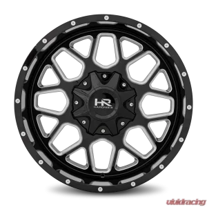 Hardrock Offroad Gunner Aluminum Wheel 20x9 5x150 | 5x139.7 | 5x5.5 0 110.3 Gloss Black Milled - Image 1