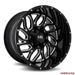 Hardrock Offroad Destroyer Aluminum Wheel 20x12 8x165.1 -51 125.2 Gloss Black Milled - Image 2
