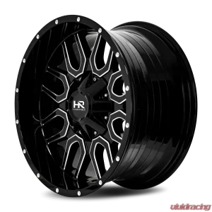 Hardrock Offroad Commander Aluminum Wheel 20x10 5x127/139.7 -19 87 Gloss Black Milled - Image 3