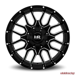 Hardrock Offroad Commander Aluminum Wheel 20x10 8x165.1 -19 125.2 Gloss Black Milled - Image 1