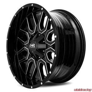 Hardrock Offroad Commander Aluminum Wheel 22x10 6x135/139.7 -25 108 Gloss Black Milled - Image 3