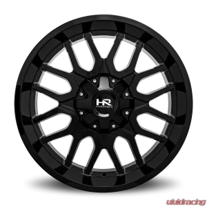 Hardrock Offroad Commander Aluminum Wheel 22x10 8x165.1 -25 125.2 Gloss Black - Image 1
