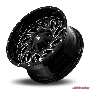 Hardrock Offroad Attack Aluminum Wheel 20x10 5x127/139.7 -19 87 Gloss Black Milled - Image 4