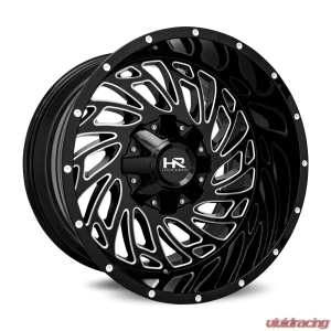 Hardrock Offroad Attack Aluminum Wheel 20x12 5x127/139.7 -51 87 Gloss Black Milled - Image 2