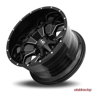 Hardrock Offroad Devastator Aluminum Wheel 22x10 8x165.1 -25 125.2 Gloss Black Milled - Image 4