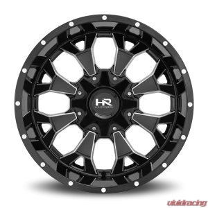 Hardrock Offroad Devastator Aluminum Wheel 22x10 5x150 | 5x139.7 | 5x5.5 -25 110.3 Gloss Black Milled - Image 1