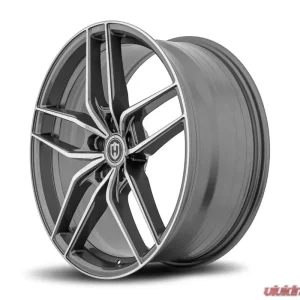 Curva Concepts CFF25 Flow Forged Wheels 20x10 40mm Gun Metal Machine Face - Image 2