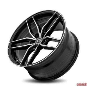 Curva Concepts CFF25 Flow Forged Wheels 20x10 5x114.3 40mm Gloss Black Machine Face - Image 3