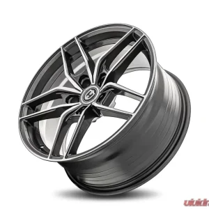 Curva Concepts CFF25 Flow Forged Wheels 18x9.5 5x114.3 35mm Gun Metal Machine Face - Image 3