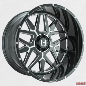 Hostile Diablo Wheel 24x12 5x127 | 5x5 -44mm Blade Cut Black Machined - Image 1