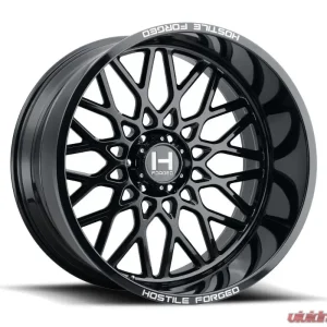 Hostile Forged Savage Wheel 24x14 6x139 -76mm Gloss Black - Image 1
