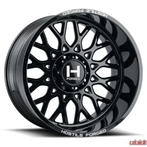 Hostile Forged Savage Wheel 26x14 8x165 -76mm Gloss Black - Image 1