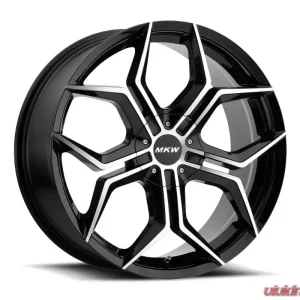 MKW M121 Wheel 20x8.5 5x112|5x114.3 35mm Gloss Black Machined - Image 1