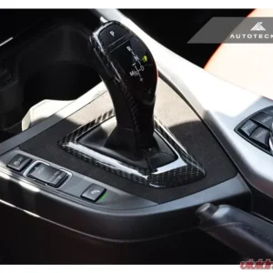 AutoTecknic Carbon Alcantara Shift Console Trim BMW F87 M2 | F20 1-Series | F22 2-Series - Image 3