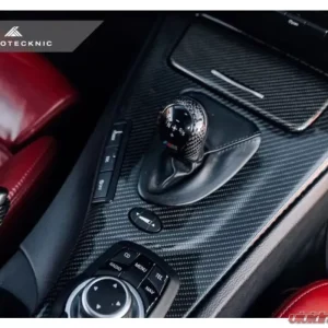 AutoTecknic Carbon Fiber Gear Selector Cover BMW E9X M3 - Image 2