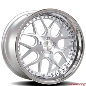 Rennen CSL-2 Wheel 19x9.5 5x114.3 38mm Silver Brushed w/Chrome Step Lip - Image 1