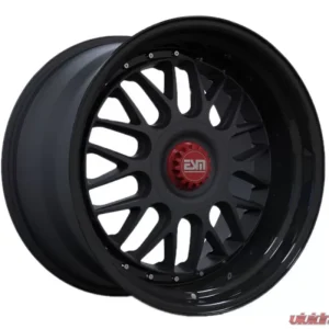 ESM ESM-004M Wheel 18x11 5x130 50mm Matte Black | Gloss Black Lip - Image 1