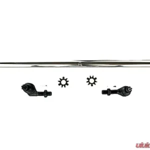 Apex Chassis 1 Ton Drag Link Kit Polished Aluminum NoFlip Jeep Wrangler JK 2007-2018 - Image 1