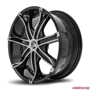Diablo DNA Wheel 22x8.5 Blank 38 73.1 Gloss Black - Image 3