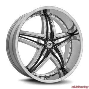 Diablo Blitz Wheel 24x10 Blank 12 73.1 Chrome - Image 1