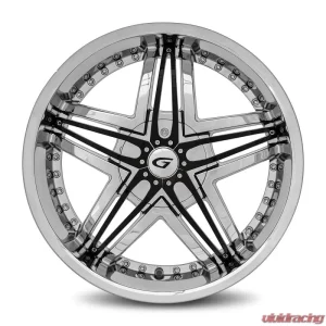 Diablo Blitz Wheel 22x8.5 Blank 38 73.1 Chrome - Image 2