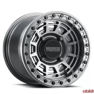 Method Race Wheels MR415 Beadlock 15x10 4x156 25mm Graphite - Gloss Graphite Ring - Image 1