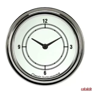 Classic Instruments Classic White 2 5/8" Flat Lens Clock - Image 1