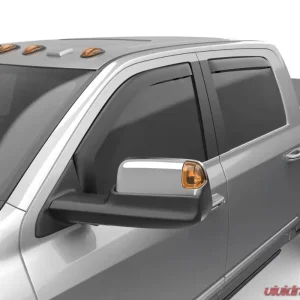 EGR Matte Black Crew Cab Front | Rear Set In-Channel Window Visors Dodge Ram 2500 | 3500 2019-2023 - Image 1