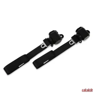 Brothers Trucks Black 3 Point Bench Seat Belt Kit Chevrolet | GMC C10 1973-1987 - Image 2