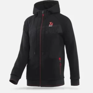 Akrapovic Large Black Mens Corpo Zip Hoodie - Image 2