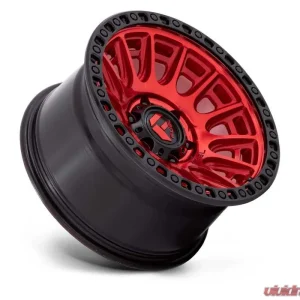 FUEL D834 Cycle Wheel 17x8.5 6x139.7 25mm Candy Red w/ Black Ring - Image 2