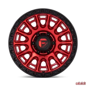 FUEL D834 Cycle Wheel 17x8.5 6x114.3 34mm Candy Red w/ Black Ring - Image 3