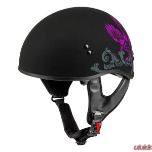 GMAX HH-65 Corvus Helmet Matte Black/Purple/Grey - X-Small - Image 1