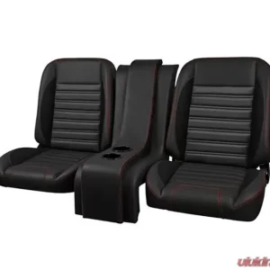 Brothers Trucks Black Sport Custom Cup Holders Console w/ White Stitching Chevrolet | GMC C10 1967-1972 - Image 2