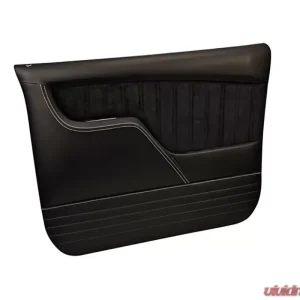 Brothers Trucks Black Sport Custom Door Panels w/ Blue Stitching Chevrolet | GMC C10 1967-1972 - Image 1