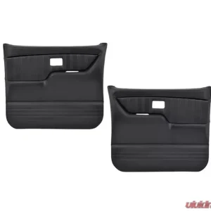 Brothers Trucks Black Sport Custom Door Panels w/ Black Stitching Chevrolet | GMC C10 1981-1987 - Image 2