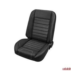 Brothers Trucks Black Sport Bucket Seats w/ Blue Stitching Chevrolet | GMC Truck 1947-1987 - Image 2