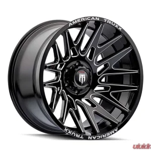 American Truxx Evolution Wheel 22x12 8x170 -44mm Gloss Black Milled - Image 2